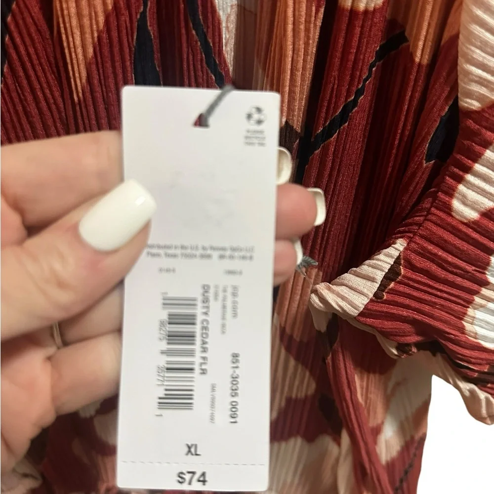 Liz Claiborne Crepe Floral Maxi Dress size XL NEW - Picture 5 of 8